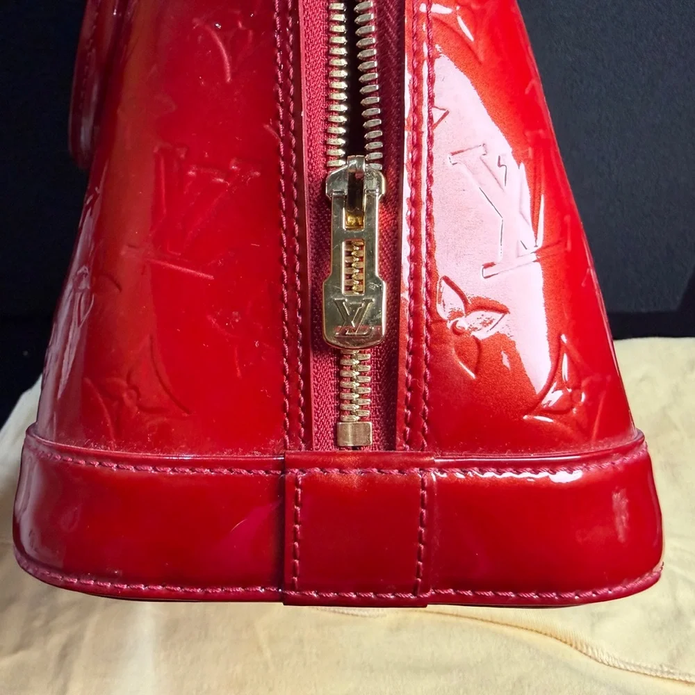 Louis Vuitton Red Patent Monogram Satchel